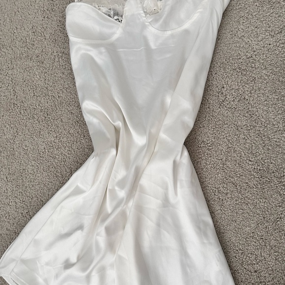 white lace cami slip dress - Picture 4 of 5